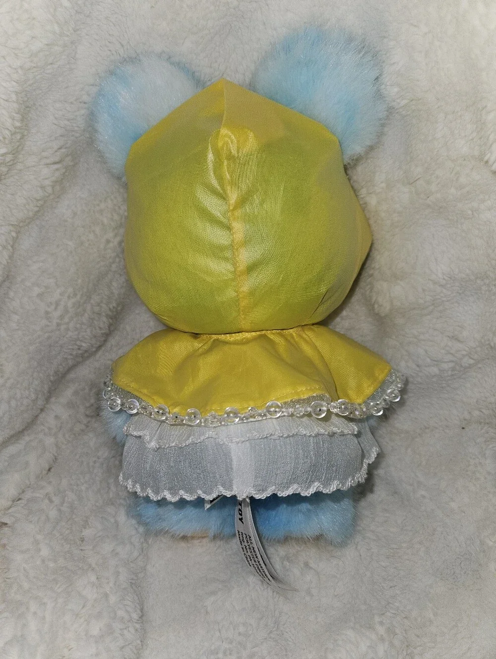NOMMI Weather Forecast Drizzle Blue Yellow Raincoat 3 Eye Option Soft Plush Doll